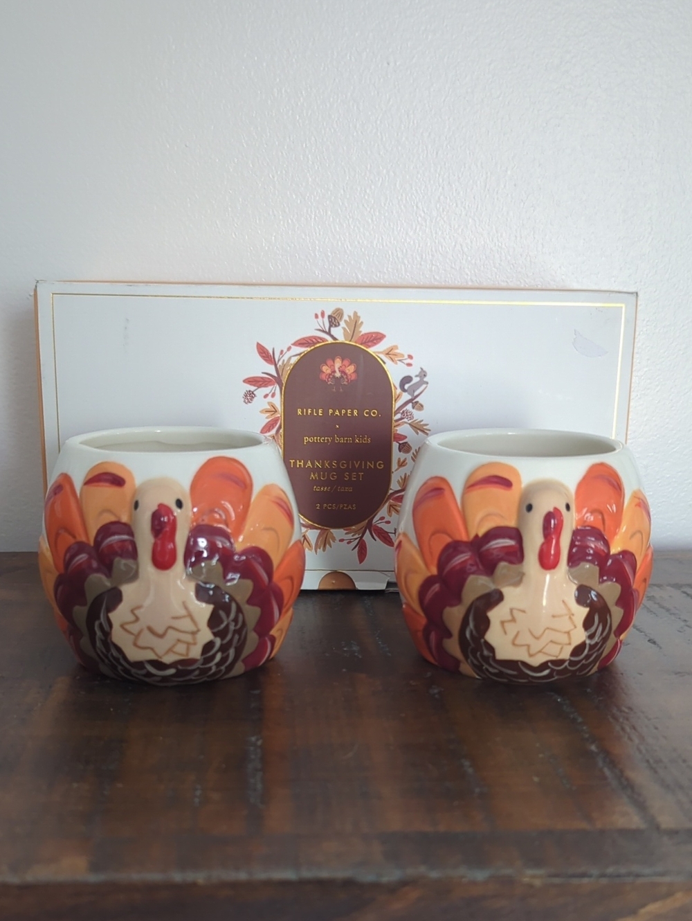 Pottery Barn Kids Turkey Mugs